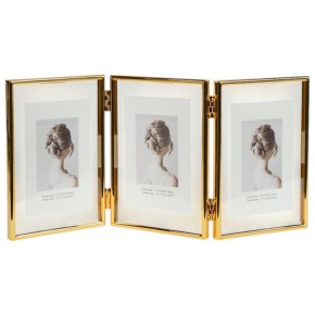 Фоторамка металева на 3 фото 10х15 см Gold (4R 12001T6G)