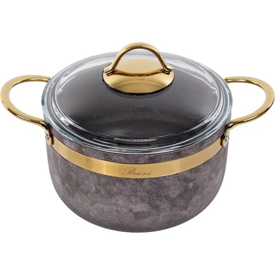 Каструля Brioni Royal Stone Sandstone gold 3 л 20 см (764-039)
