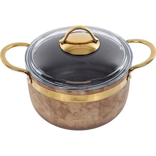 Кастрюля Brioni Royal Stone Tigereye Gold 3 л 20 см (764-046)