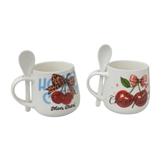 Чашка Galleryglass Mon Cheri 380 мл с ложкой