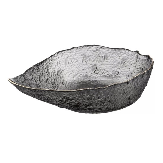 Салатник Ardesto Glass Leaf Gray 17.5 см (AR5010)