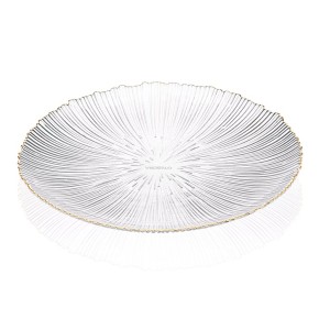 Тарілка Ardesto Glass Mallow Transparent 26.5 см (AR5013)