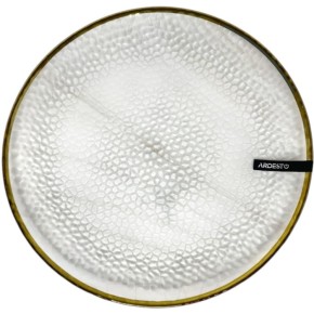 Тарілка Ardesto Glass Dew Transparent 21 см (AR5038)