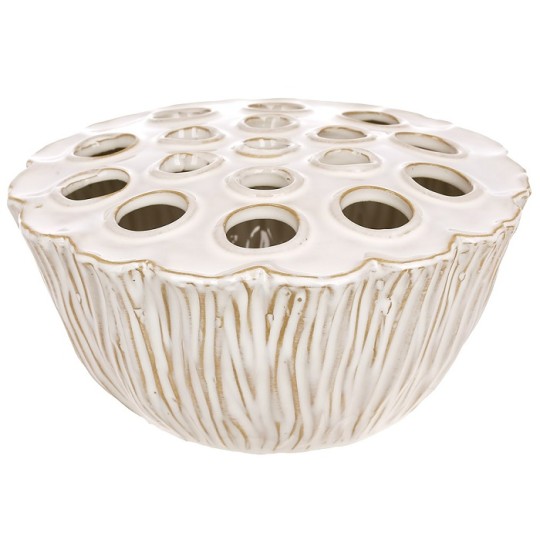 Ваза BonaDi Flower Frog 23.5х23.5х11см бежева (148-025)