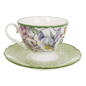 Чашка з блюдцем BonaDi Wisteria Garden 280 мл (498-341)