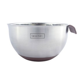 Миска Lessner для смешивания 4.8 л 24 см с силиконовой ручкой (55900-24)