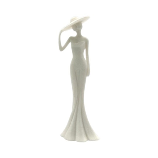 Фігурка декоративна Lady In a Hat 31 см Мікс (7216-10)