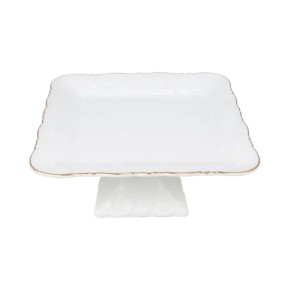 Тортівниця LUGI White Square 20х20 см (12120-YH-HG041)