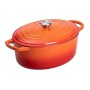 Гусятниця чавунна 6 л помаранчева (HP-1-10-ORANGE)