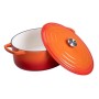 Гусятниця чавунна 6 л помаранчева (HP-1-10-ORANGE)