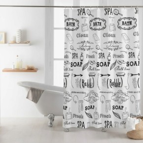 Шторка для ванни Dariana 180х180 см 12 кілець (ZHY004-1)
