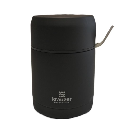 Термос пищевой Krauzer Soft Touch 750 мл чёрный (87-750 Black ST)