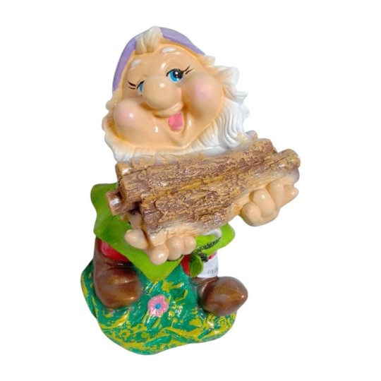 Декоративная фигура Гном с дровами 32х20х13 см
