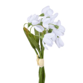 Штучні квіти Decorize Букет підсніжники білі 23 см (8962)