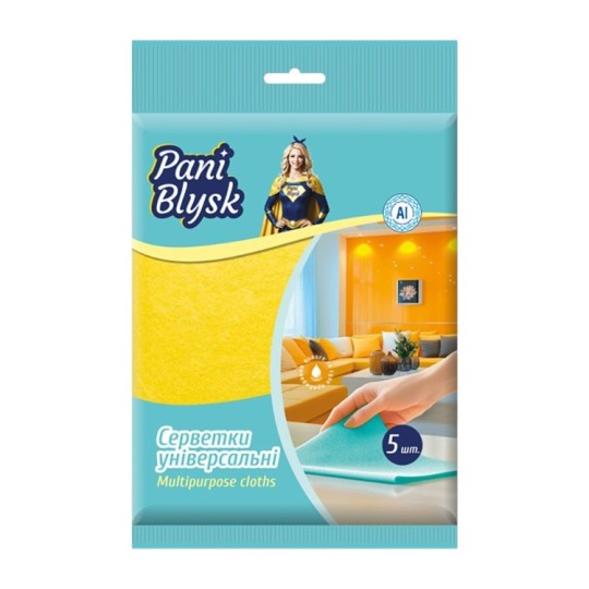 Серветки Pani Blysk універсальні 5 штук