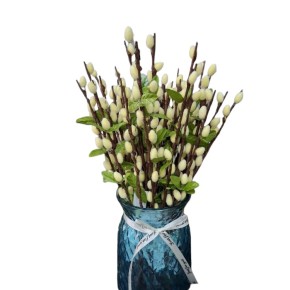Штучні квіти Гілка верби Decorize 30 см 1 штука (2624)