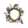 Декоративний великодній вінок Decorize 40 см з яйцями і гілками (8441)