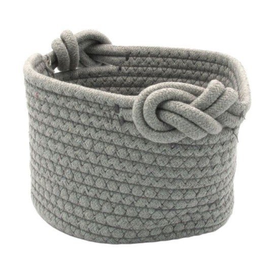Кошик Hold&Home плетений круглий сірий 19х12 см HW74799G