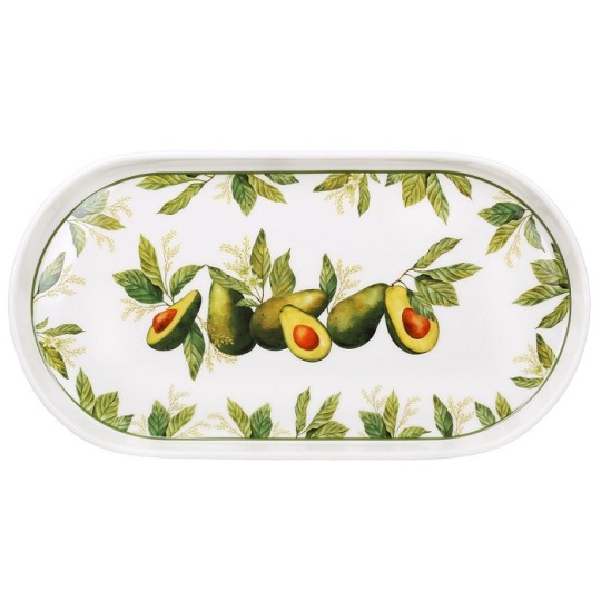 Блюдо BonaDi Avocado Garden 30х16.5х2.3 см (K319)