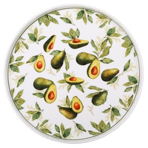 Тарілка сервірувальна BonaDi Avocado Garden 25 см (K318)