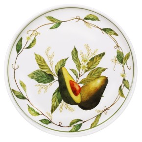 Тарілка сервірувальна BonaDi Avocado Garden 20 см (K317)