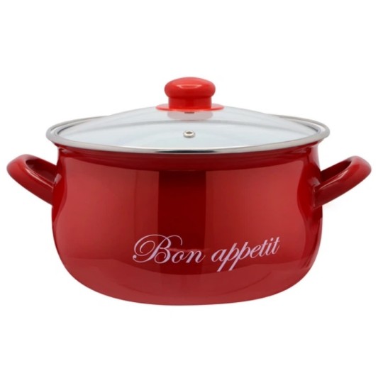 Каструля Interos Bon appetit червоний 2.1 л 16 см 2234 С