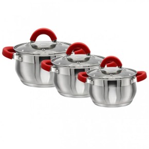 Набір каструль Zauberg 2 л 3 л 4 л RED ZB-234R