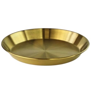 Миска сталева Olens Сервіо-голд 28х3.5 см 102-1305