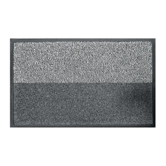 Коврик придверный Dariana Double 45x75 см серый