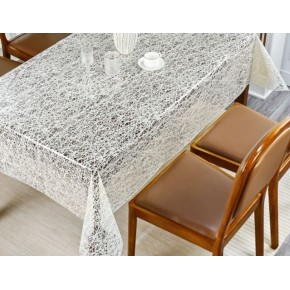 Клейонка-скатертина на стіл Все дома Lace 120х150 см Бежевий (CL-0771VP)