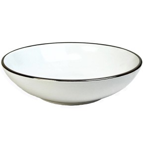 Тарілка супова Intrendo Gasto 20 см Golden rim white IN0020GAS