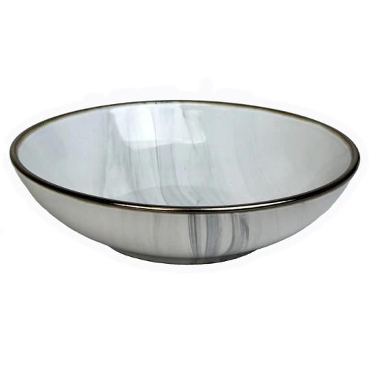 Тарілка супова Intrendo 20 см Maritimo Golden rim white IN0020MAR
