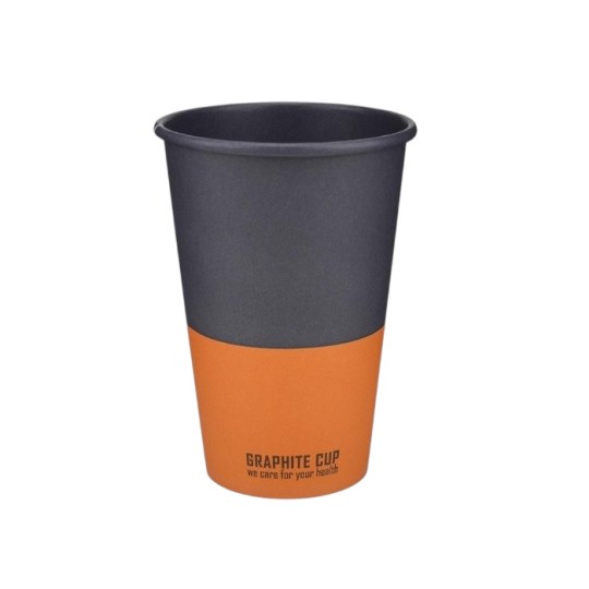 Набір стаканів паперових Buroclean Graphite Cup 340 мл 50 штук (1080045)