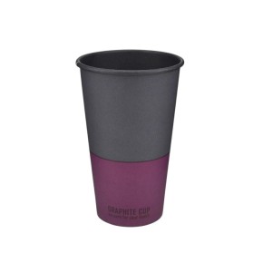 Набір стаканів паперових Buroclean Graphite Cup 500 мл 50 штук (1080047)