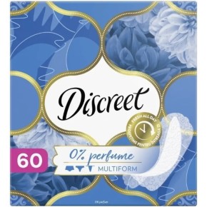 Ежедневные прокладки Discreet 0% Perfume Multiform 60штук