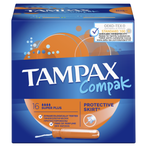 Тампон Tampax Compak Super Plus Duo с аппликатором 16 штук