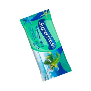 Вологі серветки SuperFresh Breeze 15 штук