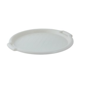 Таця Алеана 38.9x36.5x2.5 см біла роза кругла (167098)