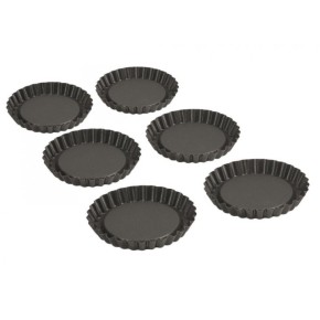  Формы для выпечки пирожных 10,5х2 см, набор из 6 шт.(800992)