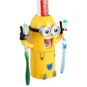 Держатель зубных щеток с дозатором зубной пасты Миньон JX158