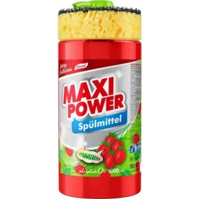 MAXI POWER Средство для мытья посуды 1л Земляника