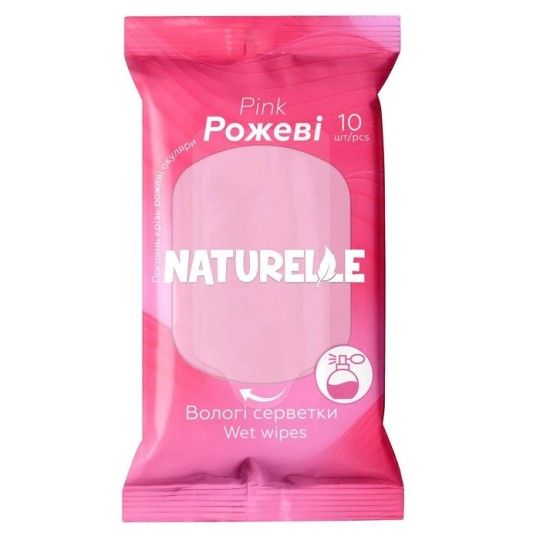 Влажные салфетки Naturelle Pink 10 штук