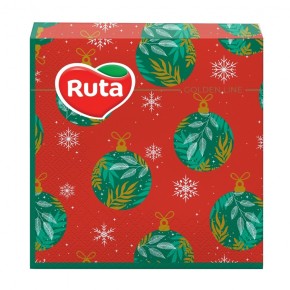 Серветки Ruta Ялинкові прикраси 33х33 см 20 штук