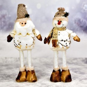 Фігура новорічна "Santa Snowman" 44см R30904