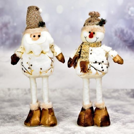 Фигура новогодняя "Santa Snowman" 44см R30904