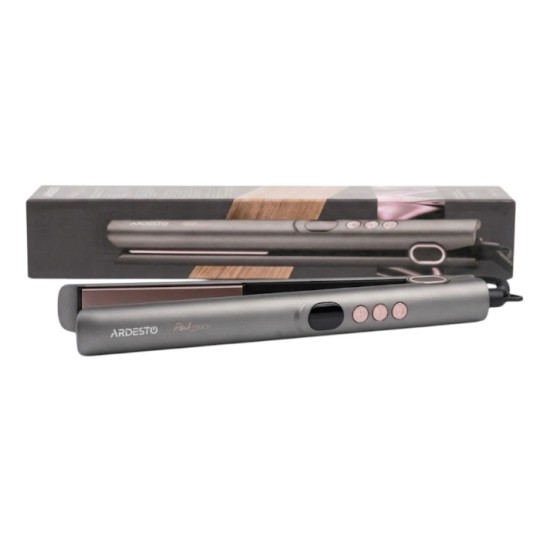 Випрямляч для волосся Ardesto Pink Touch 52 Вт 150-230C сіро-рожевий (HC-R360PT)