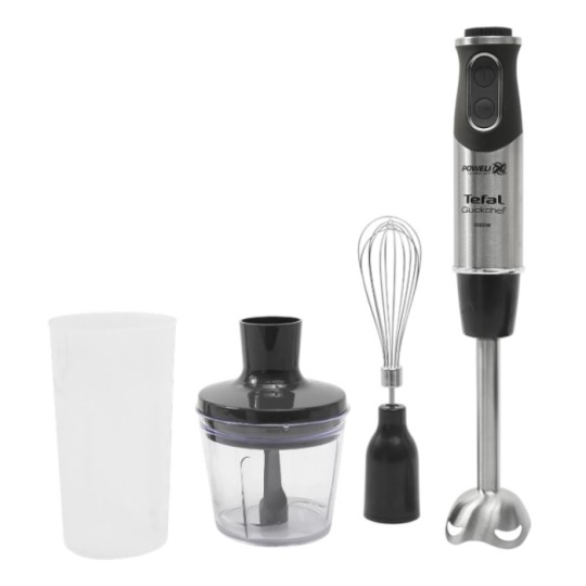 Блендер заглибний Tefal QuickChef HB656838 1000 Вт сріблясто-чорний