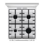 Плита газоэлектрическая Gorenje GK5A22WH 68 л белая