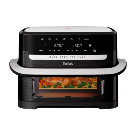 Мультипечь Tefal Dual Easy Fry Flex 2700 Вт 5.5 л/3.5 л (EY9228E0)