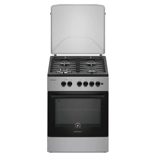 Плита газова Grunhelm G4FM6612GB сіро-чорна (152015)